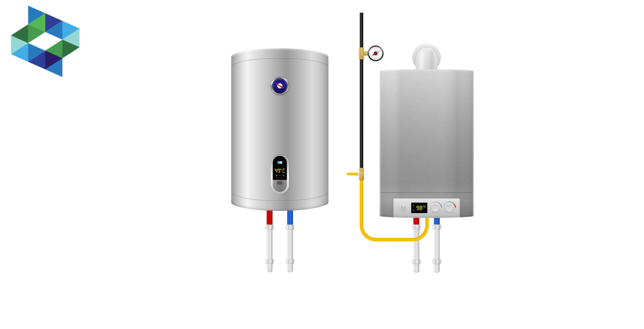 Tankless water heater .