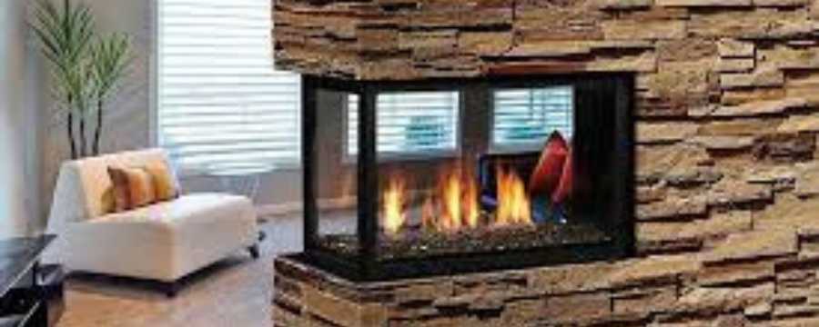Multi-Sided Gas Fireplace Ideas